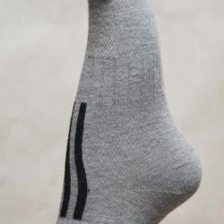 Socquettes techniques de sport fibre coolmax 40/42 gris clair