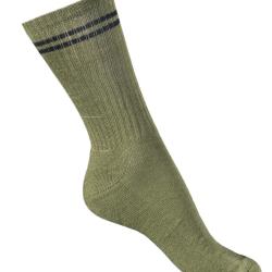 Chaussettes homme et femme &eacute;paisses robustes en coton kaki loisirs 46-48 vert kaki