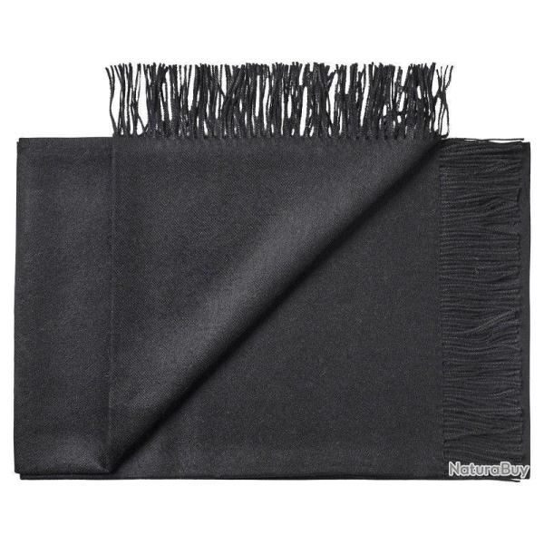 Plaid luxueux pure laine Baby ALPAGA uni noir
