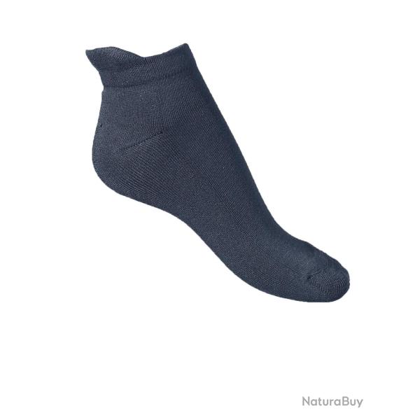 Socquettes sport en coton d'�gypte bouclettes noir  34/36