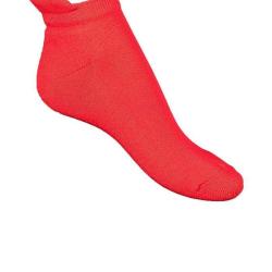 Socquettes sport en coton d'&eacute;gypte bouclettes rouge 43/45