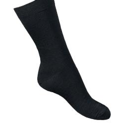 Chaussettes homme laine m&eacute;rinos tr&egrave;s fine noir 46-48