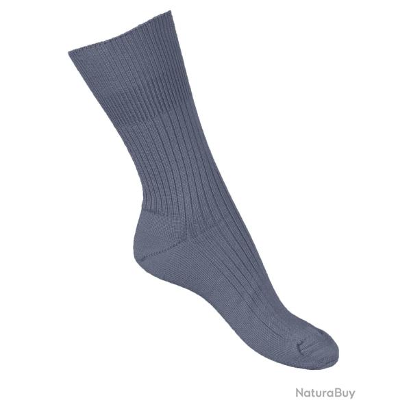 Chaussettes chaudes femme et homme 85 laine m�rinos non comprimantes 34/36 gris