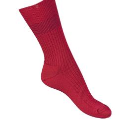 Chaussettes chaudes femme et homme 85 laine m&eacute;rinos non comprimantes rouge 37/39