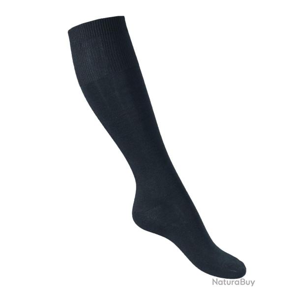Chaussettes hautes laine m�rinos non comprimantes homme noir  40/42