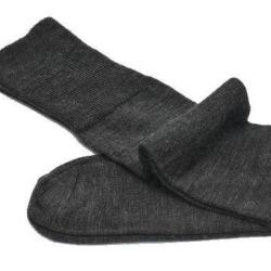Chaussettes hautes laine m&eacute;rinos non comprimantes homme 46-48 gris anthracite