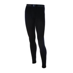 Cale&ccedil;on long homme chaud en pure laine m&eacute;rinos noir avec braguette noir 2XL