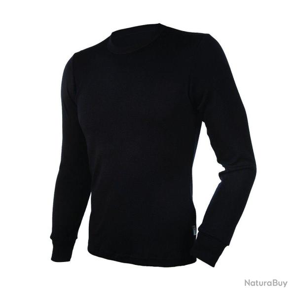 Sous pull laine homme chaud homme manches longues en pure laine m�rinos noir noir XL (extra large)