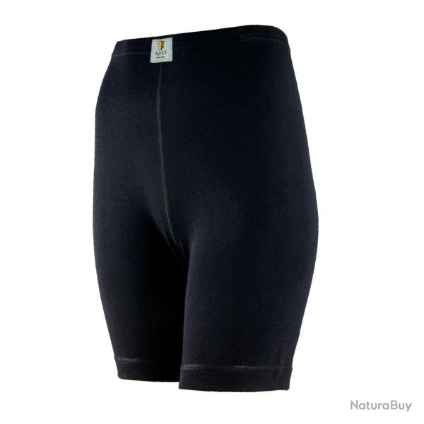 Short long femme noir pure laine m�rinos noir  XL (extra large)