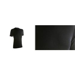 Tee shirt noir homme manches courtes pure laine m&eacute;rinos l&eacute;g&egrave;re noir 2XL