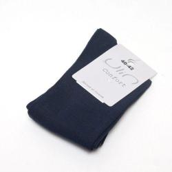 Chaussettes de ville homme fil d'&eacute;cosse haute qualit&eacute; 43/45 bleu marine navy