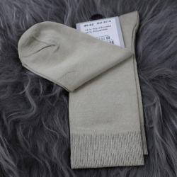 Chaussettes de ville homme fil d'&eacute;cosse haute qualit&eacute; 43/45 beige