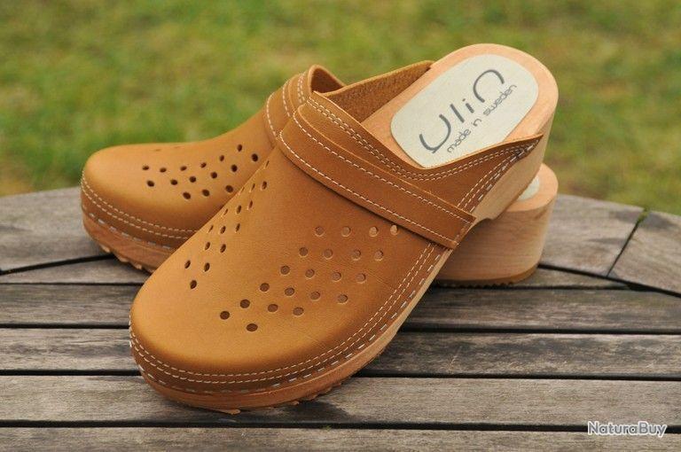 Sabot Annie : dessus cuir et semelle flex - made in France