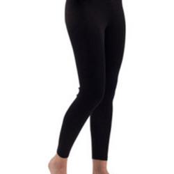 Leggings femme laine m&eacute;rinos et soie noir, &eacute;cru, gris noir 2XL