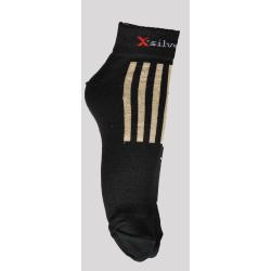 Offre Socquettes techniques sport running coton X silver ions d'argent noir 46-48
