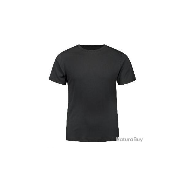 Tee shirt homme en laine et soie Noir ou Gris ou Gris chin� noir XS (extra small)