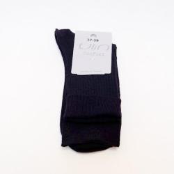 Chaussettes fines ville femme laine m&eacute;rinos non comprimantes 37/39 gris anthracite
