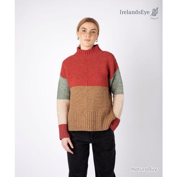 Pulls irlandais chauds femmes en laine m�rinos cachemire et soie avec col montant XS (extra small) r