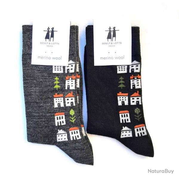 Chaussettes fantaisies de cr�ateur 35/39 gris