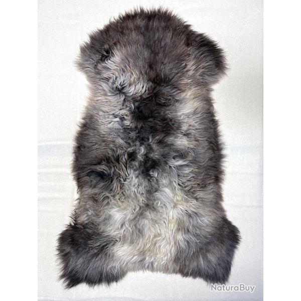 Peaux de mouton vritable de dcoration 90-100 cm multicolore 1