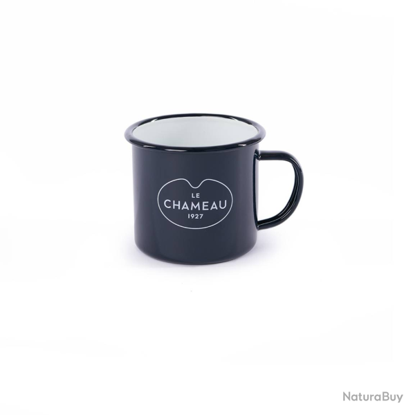 Mug Le Chameau en �mail - Bleu fonc�