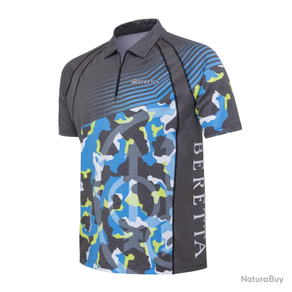 Polo Beretta Rush Graph Bleu camo