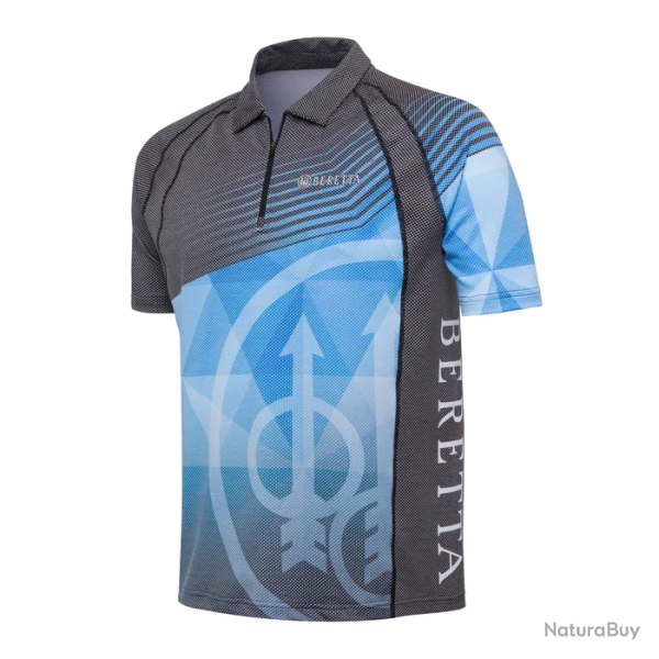 Polo Beretta Rush Graph Bleu Noir