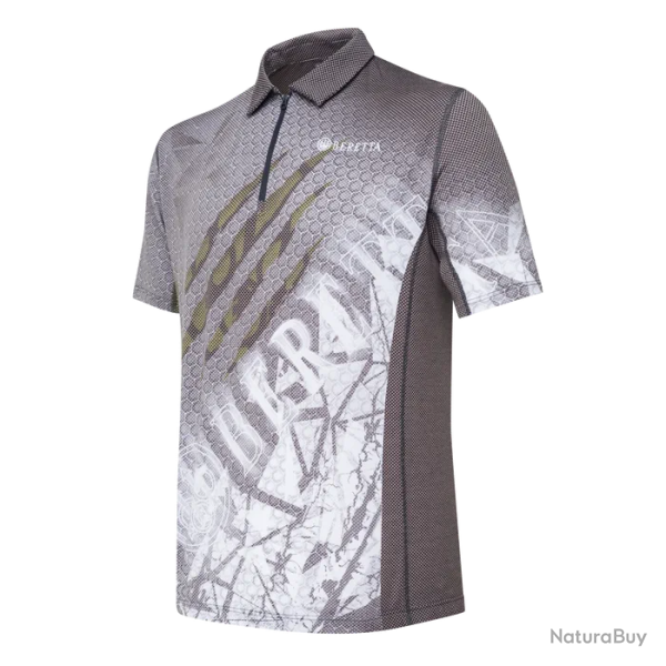 Polo Beretta Rush Scratch Noir Vert