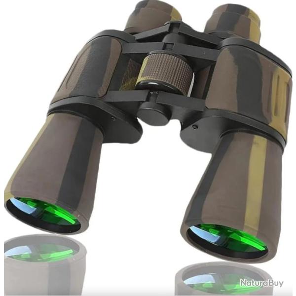 Jumelles Militaires Haute Puissance 20x50 �tanches Prisme BAK-4 Lentille FMC Observation Chasse