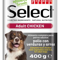 NOURRITURE HUMIDE NATURELLE POUR CHIENS- POULET - L&Eacute;GUMES- RIZ LOT DE 6 boites (6 x 400g)Poulet 60%