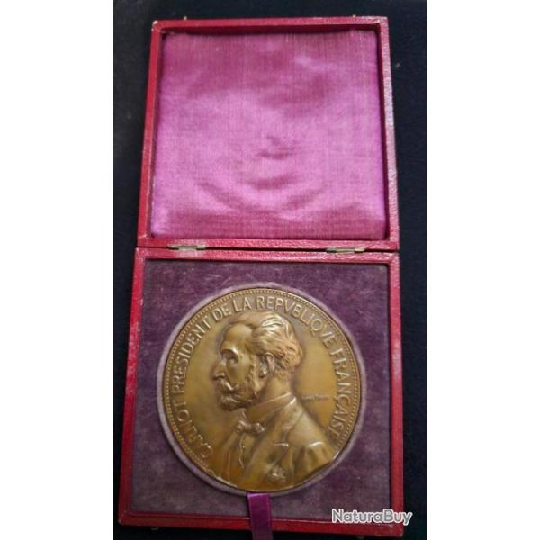 TROISI�ME R�PUBLIQUE M�daille, Sadi Carnot, Inauguration de l'exposition du centenaire de 1789