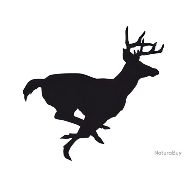 Cerf qui cour Autocollant d�co voiture camping car ou autres plusieurs couleurs dispo a1
