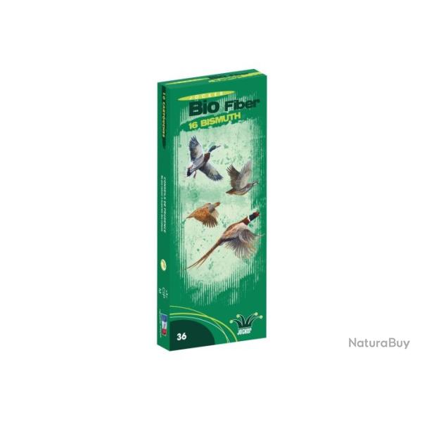 Bo�te de 10 cartouches BIO Fiber 16 Bismuth CAlibre 410  C/36/73/16 - Bourre biod�g