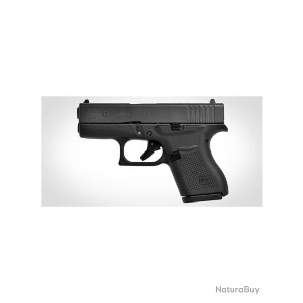 NEUF - GLOCK - PISTOLET - CAT B - 43 - GEN 3 - SERIE SLIMLINE - 9MM - 6CPS - 011454