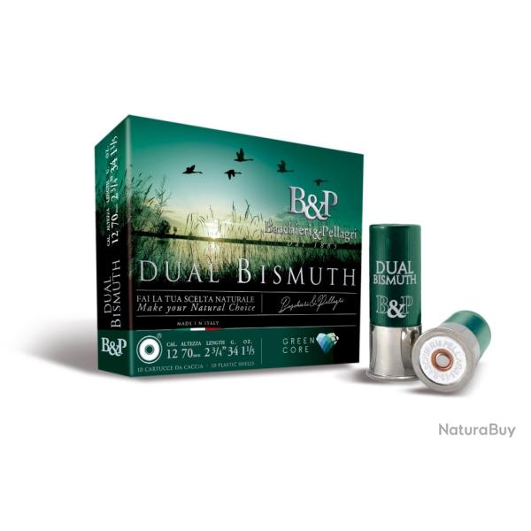 Cartouches BASCHIERI PELLAGRI dual bismuth gc cal.12/70 34g N�3 et 4 par 10
