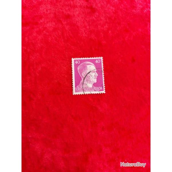 Timbre WW2 Allemagne 40 pfennigs militaria