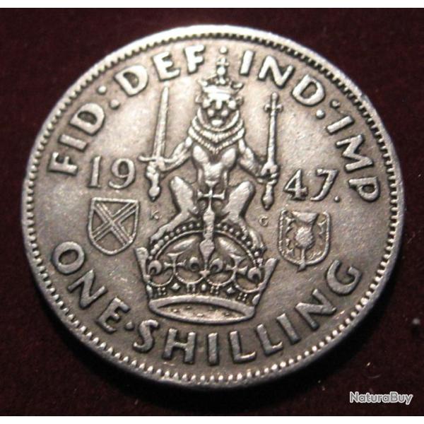 ANGLETERRE   piece de 1  SCHILLING 1947  ttb