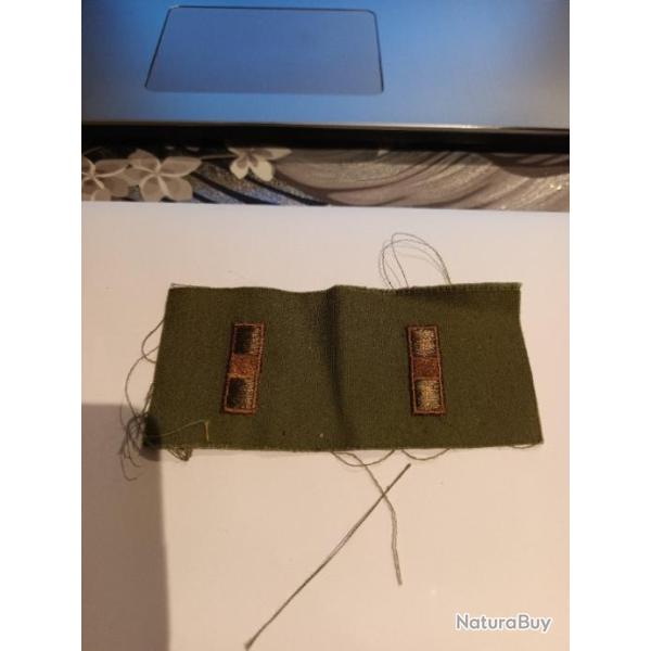 Lot de grades arm�e us CHIEF WARRANT OFFICIER 2 kaki ORIGINAL