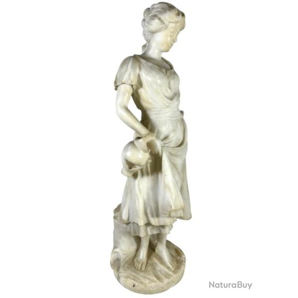 Luca madrassi femme � la cruche sculpture marbre