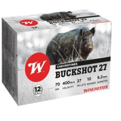Chevrotines Winchester Buckshot Cal.12/70 38g 27 grains par 50