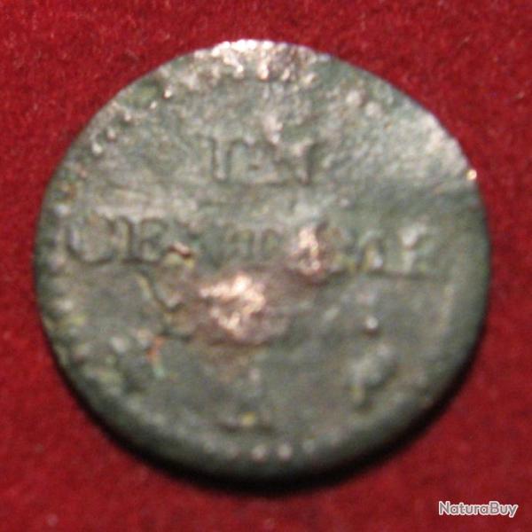 FRANCE piece de 1 centimes " AN 6 " A.DUPRE " r�publique fran�aise  "  bronze  1796 TB