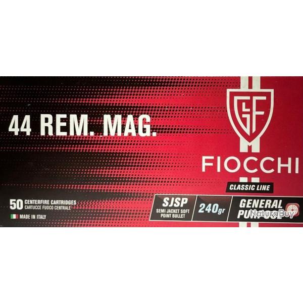 Munitions FIOCCHI cal.44rem magnum sjsp par 50