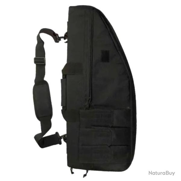Sac de Transport �tanche 70 cm pour Fusil - �tui de Chasse Tissu Oxford Molle NOIR