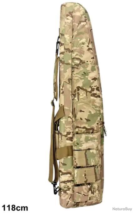 Sac De Transport Fusil 118 Cm - Étui Chasse Étanche - Tissu Oxford TAN