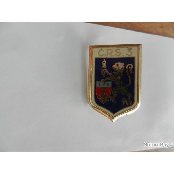 insigne de poitrine CRS n�3 Police Nationale
