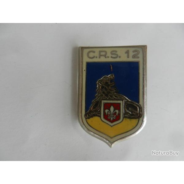 insigne de poitrine CRS n�12 Police Nationale