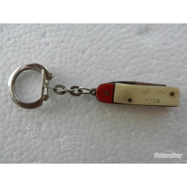 ancien porte cl�s borne canif vintage  restaurant Saut du Loup circuit des Gorges