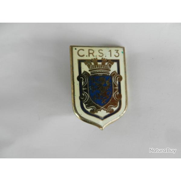 insigne de poitrine CRS n�13 Police Nationale