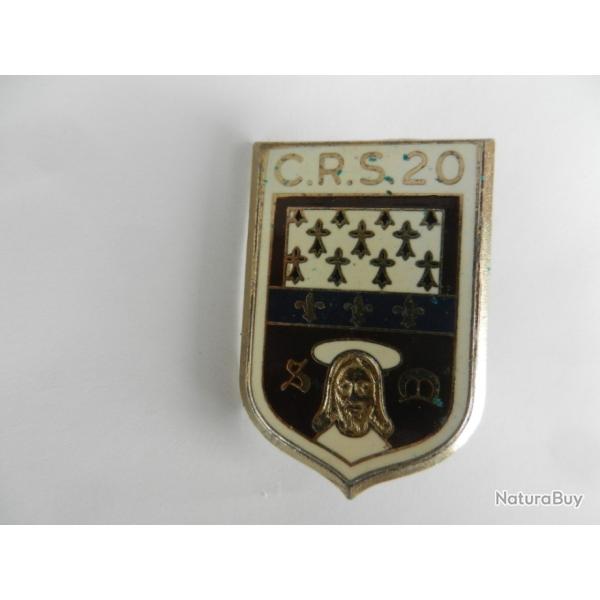 insigne de poitrine CRS n�20 Police Nationale