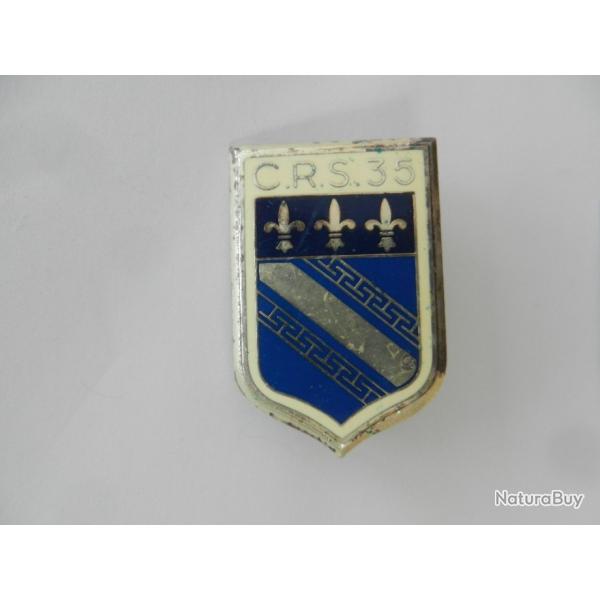 insigne de poitrine CRS n�35 Police Nationale